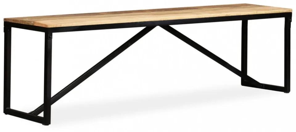tömör mangófa pad 160 x 35 x 45 cm