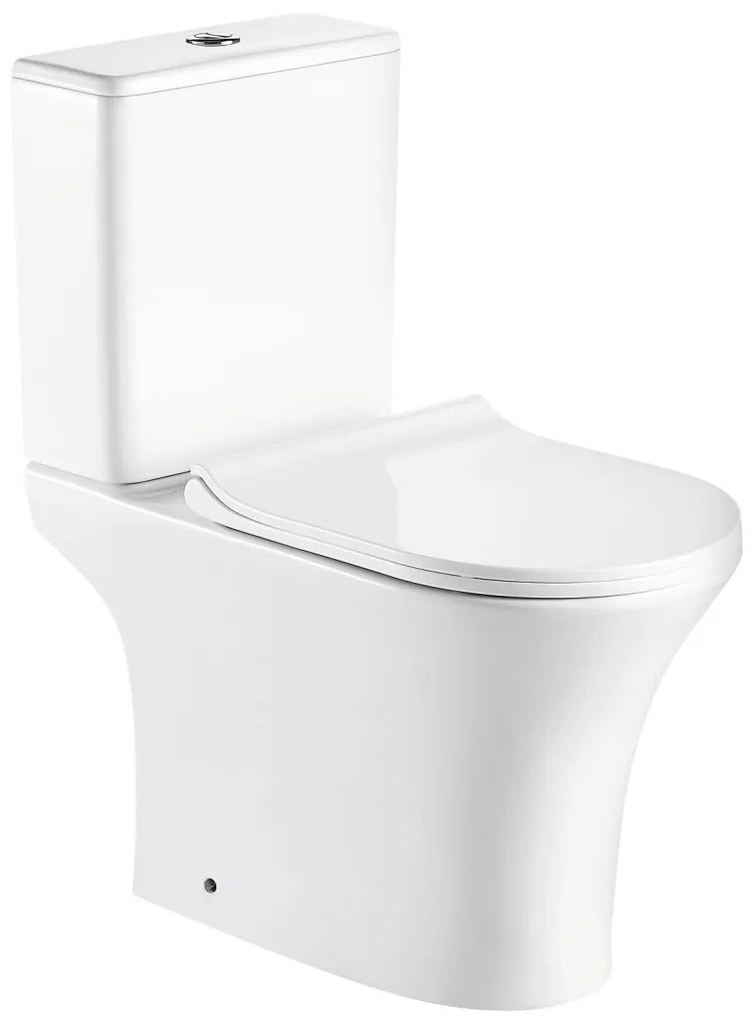 Makalu monoblokkos kompakt WC hátsó kifolyással ülőkével