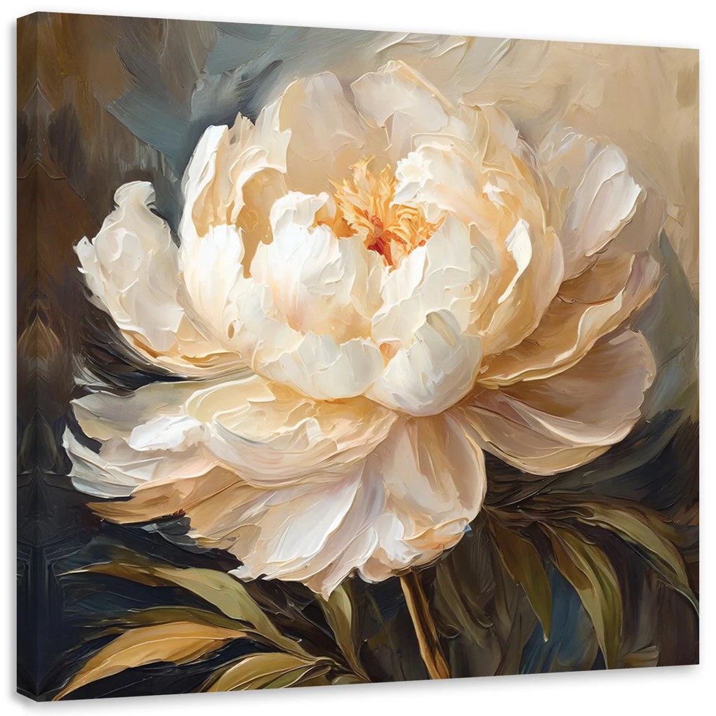 Gario Vászonkép 3D bazsarózsa virág Méret: 50 x 50 cm