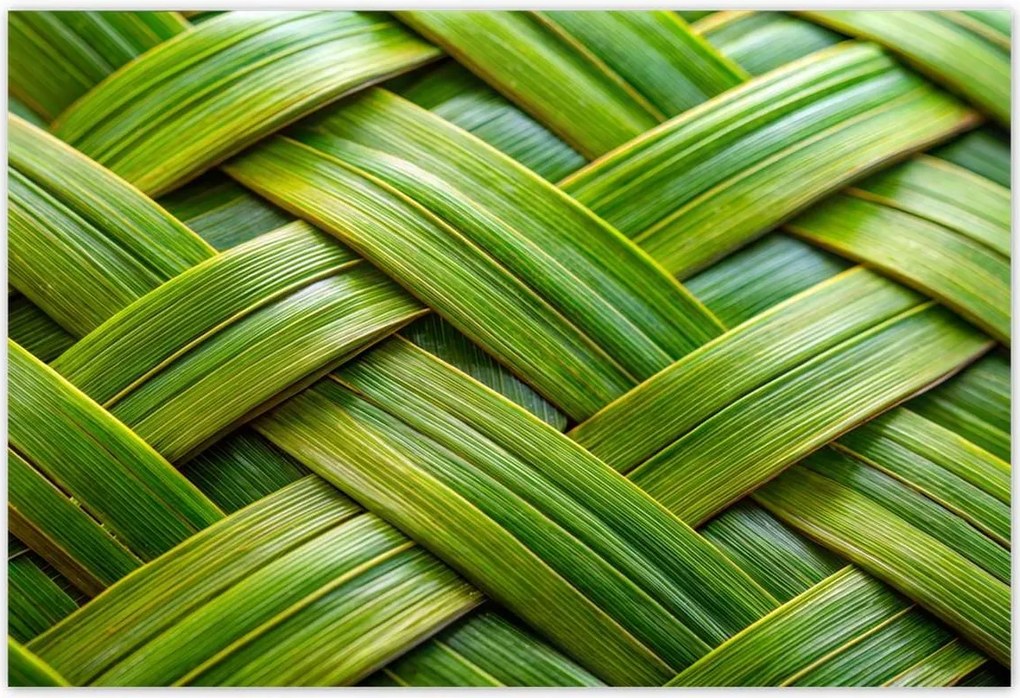 Poszterek 185x125 Zöld fonott Zöld rattan fonott lemez