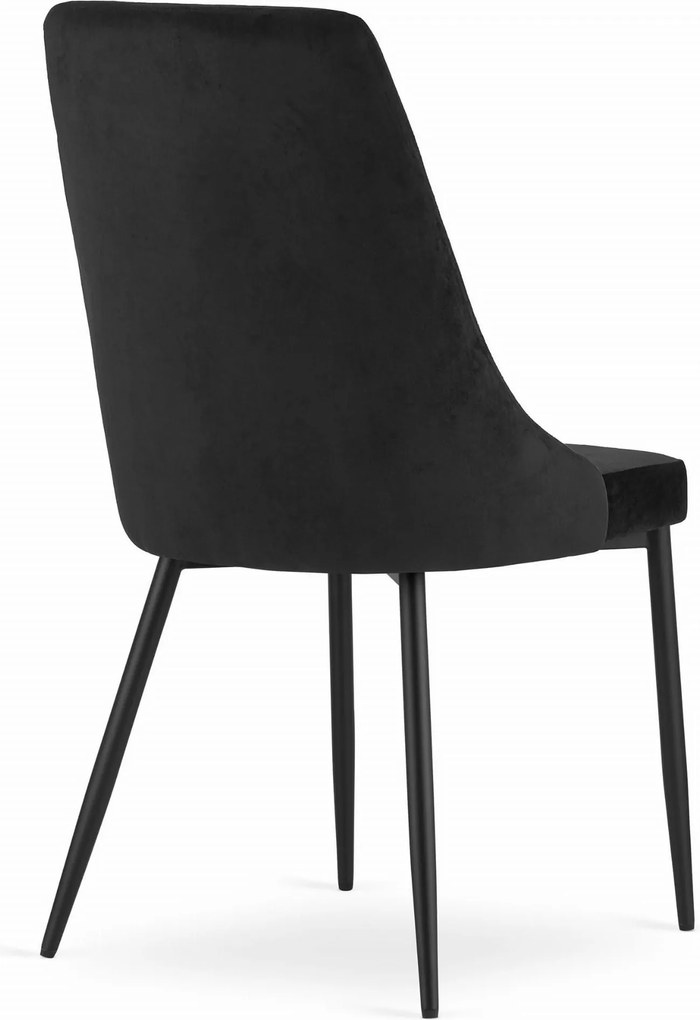 AKCIÓ Fekete bársony étkezőszék IMOLA II. minőség