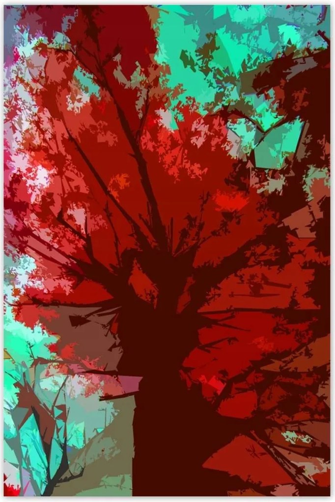 Poszterek 80x120 Őszi absztrakt