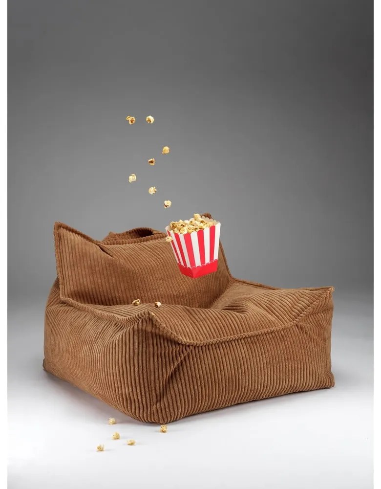 Barna kordbársony gyerek babzsákfotel Chair – Wigiwama