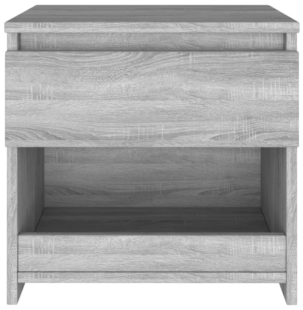 vidaXL szürke sonoma színű szerelt fa éjjeliszekrény 40 x 30 x 39 cm