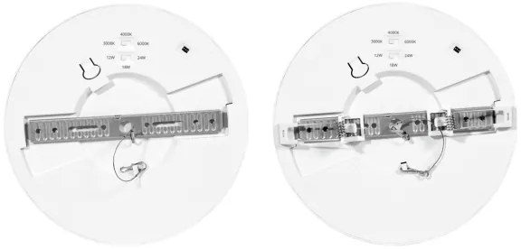 Ecolite WPCB2-24W/HF/BI - LED Panel érzékelővel LEXA LED/12/18/24W/230V