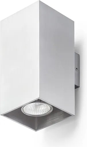 RENDL AGATE II nástěnná česaný hliník 230V LED GU10 2x7W