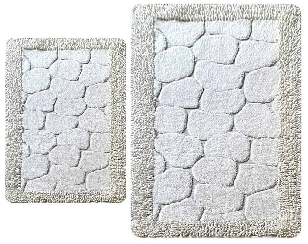 Fürdőszobaszőnyeg Szett (2 db) Stone - Ecru