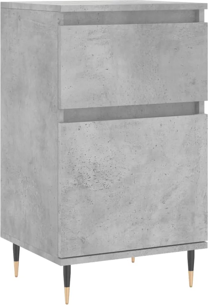 vidaXL betonszürke szerelt fa tálalószekrény 40 x 35 x 70 cm