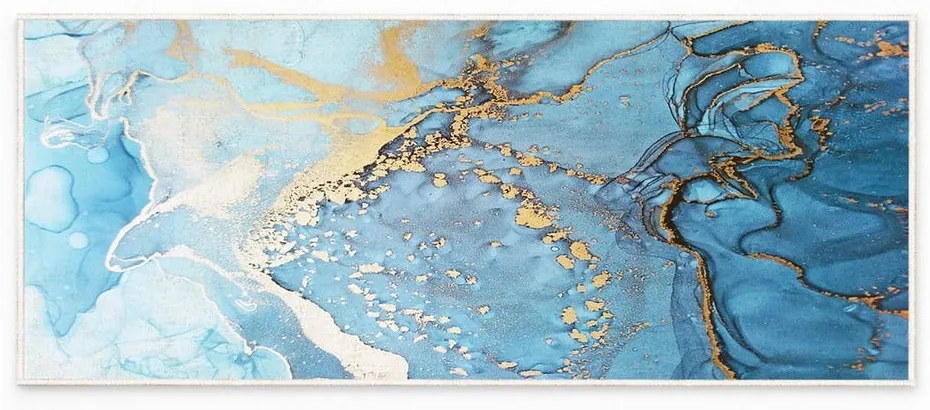 Kék mosható szőnyeg 80x150 cm Blue Waves – Oyo Concept