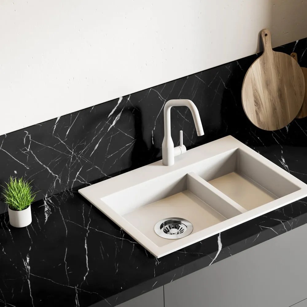 Bútormatrica 200x60 cm Black and White Marble – Ambiance