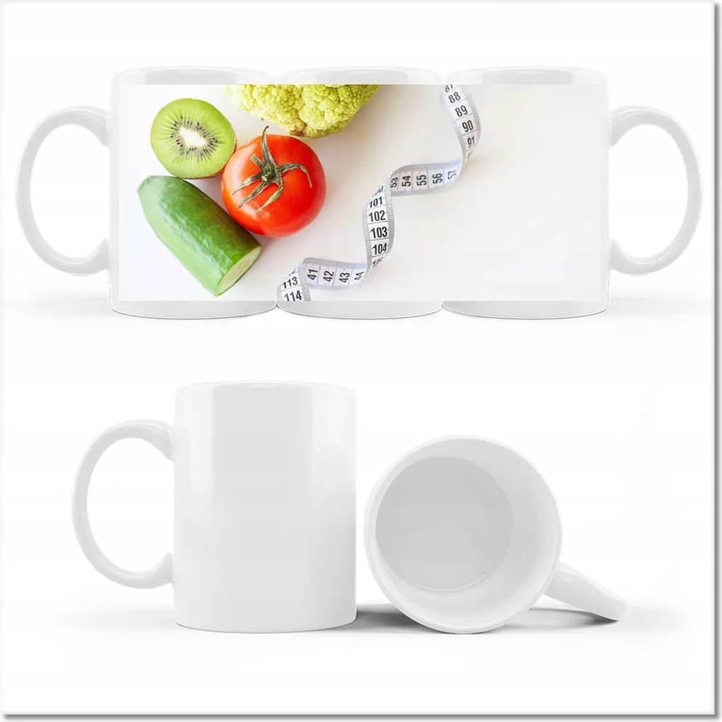 Fotó bögre Zöldség mérőszalag