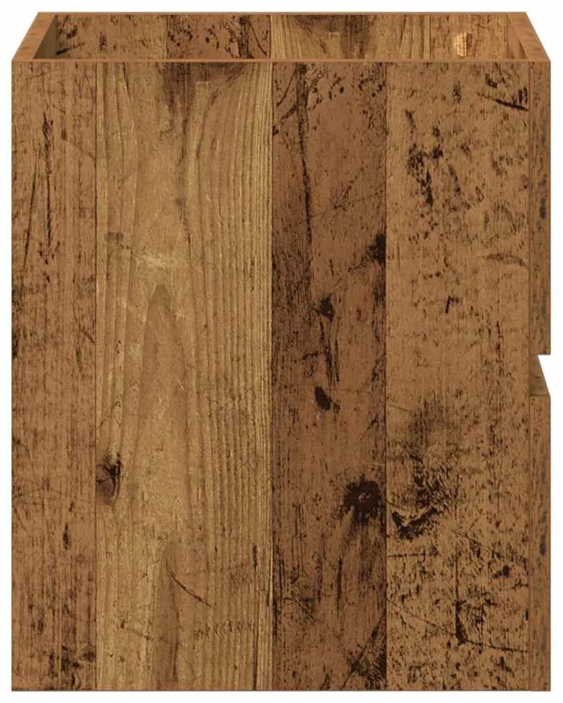 antik fa szerelt fa mosdószekrény 41x38,5x45 cm