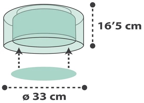 Dalber 41416H - Gyermek mennyezeti lámpa CLOUDS 2xE27/60W/230V zöld
