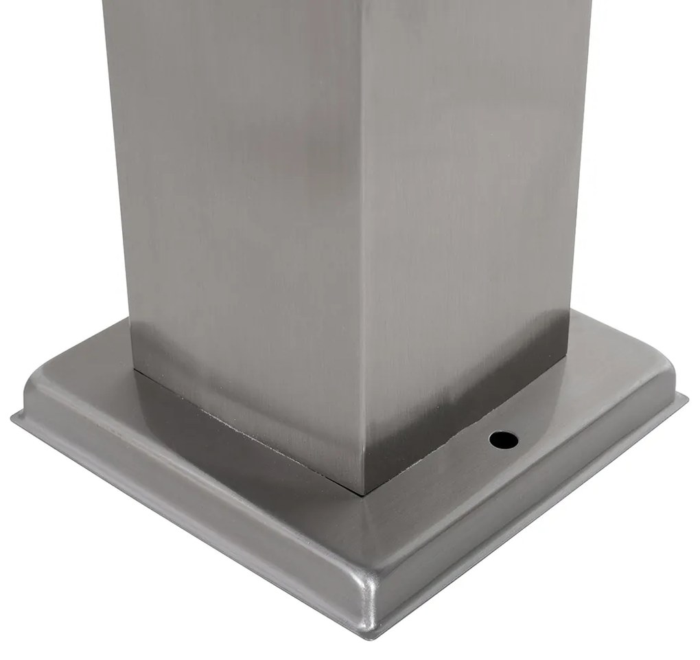 Kültéri lámpa acél 80 cm foglalattal IP44 - Malios