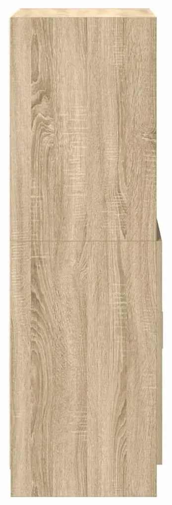 vidaXL sonoma tölgy színű szerelt fa konyhaszekrény 57x41,5x131,5 cm