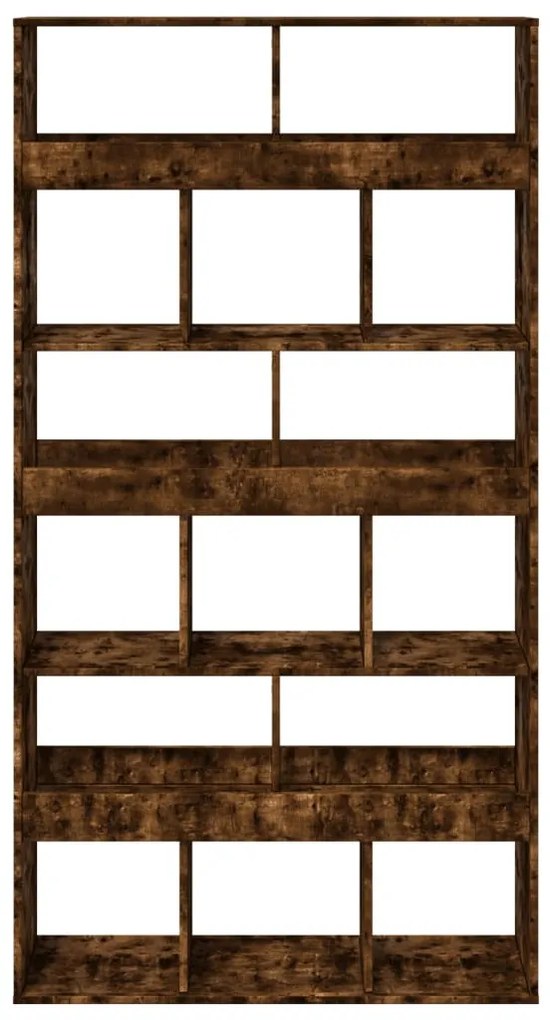 füstös tölgy színű szerelt fa térelválasztó 100 x 33 x 187,5 cm