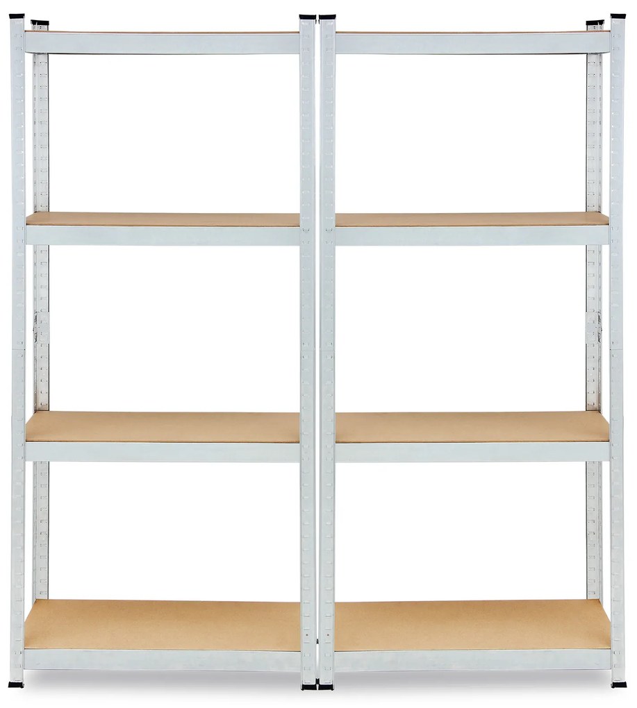 monzana® Polc 160x90x40 cm - ezüst