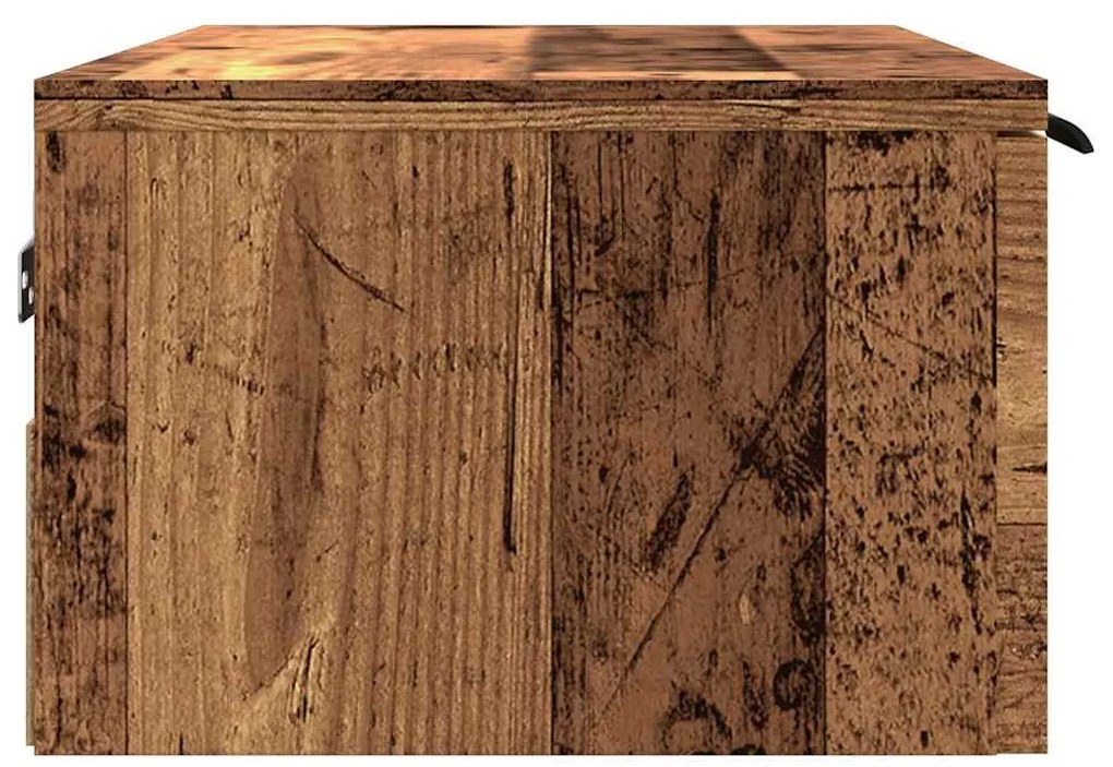antik fa színű szerelt fa faliszekrény 68 x 30 x 20 cm
