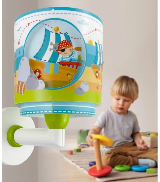 Dalber 60659 - Gyermek fali lámpa PIRATE ISLAND 1xE27/15W/230V