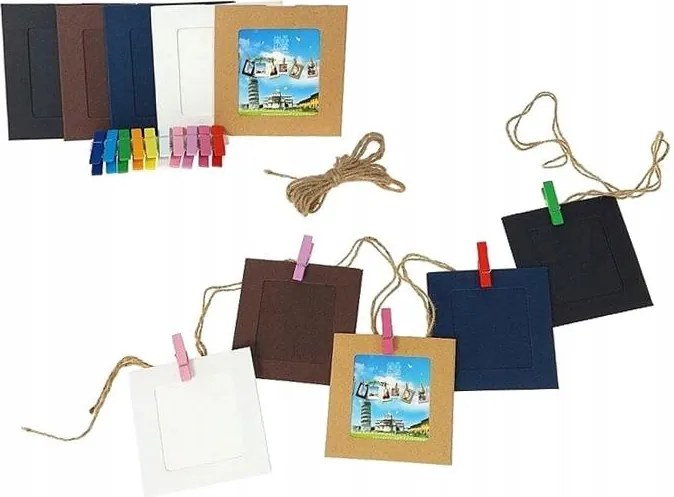 Képkeret Zsinórral És Csattal 10DB