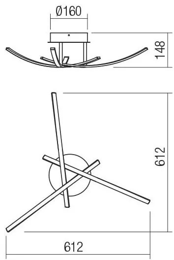 Redo 01-2184 - LED Mennyezeti lámpa SPATHA 3xLED/6W/230V 3000K fehér