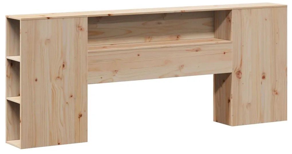 tömör fenyőfa fejtámla tárolóval 180 cm