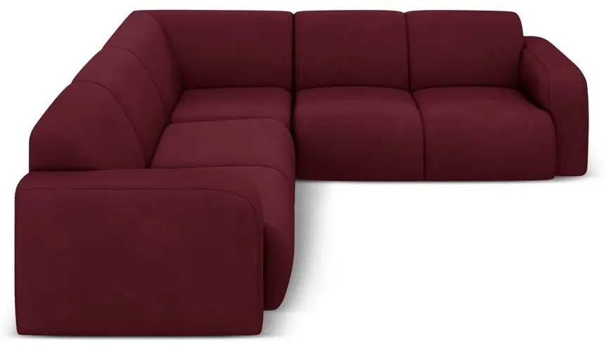 Borvörös sarokkanapé (variálható-L alakú) Molino – Micadoni Home