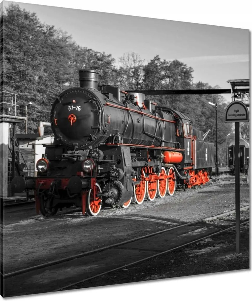 Vászonkép 90x90 Gőzmozdony Mozdony