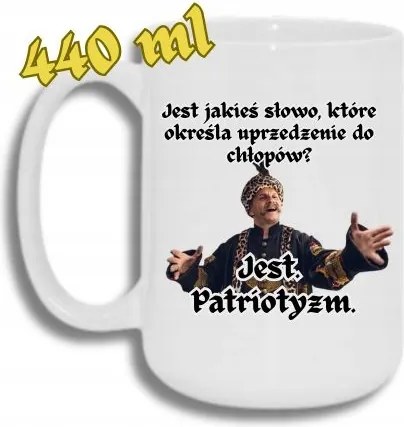 Bögre Fehér Nagy 440ML Vicces Ajándék 1670 Hazaszeretet