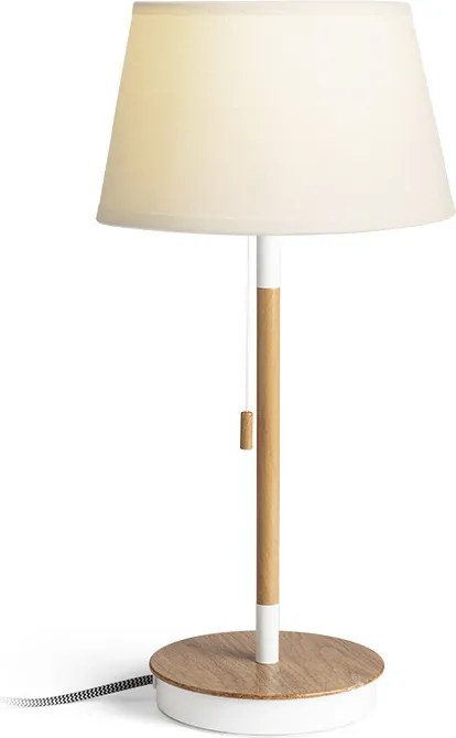 RENDL KEITH/ALVIS 24 stolní s USB bílá buk 230V LED E27 11W