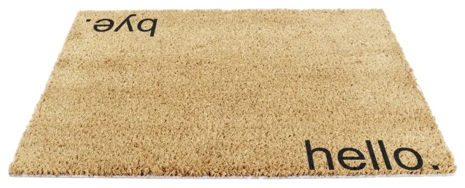 Kókuszrost lábtörlő 40x60 cm Hello, Bye – Artsy Doormats
