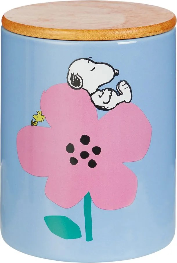 PEANUTS tároló doboz 16 cm, világoskék