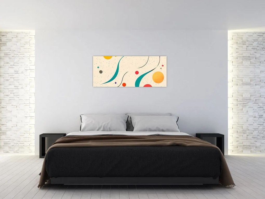 Kép - Minimalista színes illusztráció (120x50 cm)