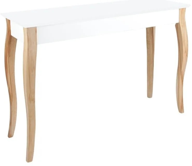 Dressing Table fehér fésülködőasztal tükörrel, hosszúság 105 cm - Ragaba