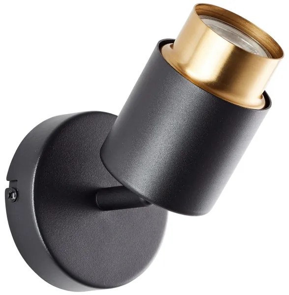 Brilliant - LED fali spotlámpa COVELO 1xGU10/5W/230V fekete/arany