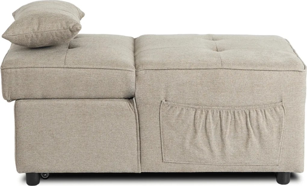 Dönthető, alvófunkciós fotel iberis 67 cm bézs, fotel