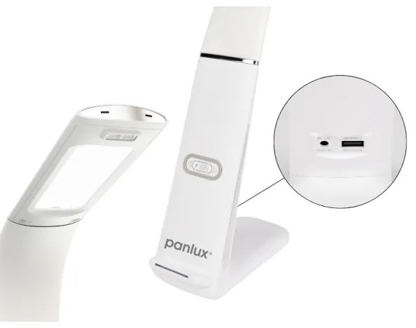 LED Dimmelhető asztali lámpa vezeték nélküli töltéssel LORD EVO LED/8W/230V fehér