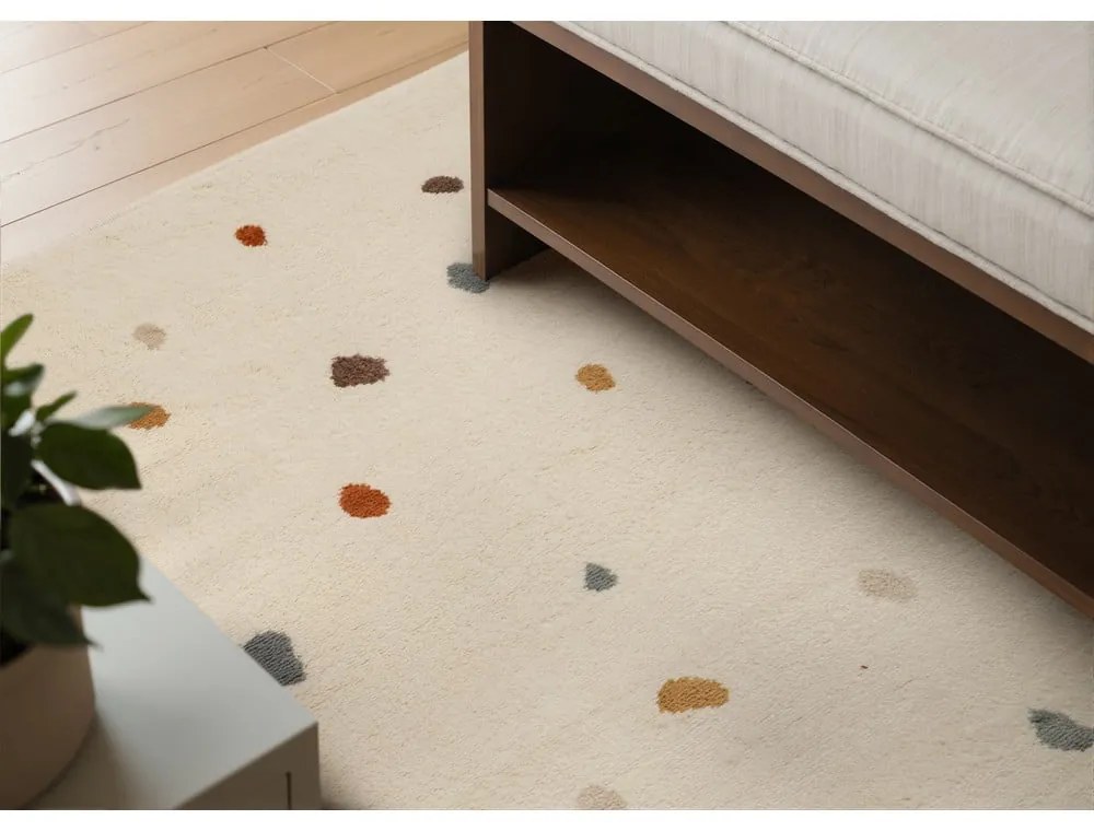 Krémszínű gyerek szőnyeg 200x290 cm Funny Dots – Hanse Home