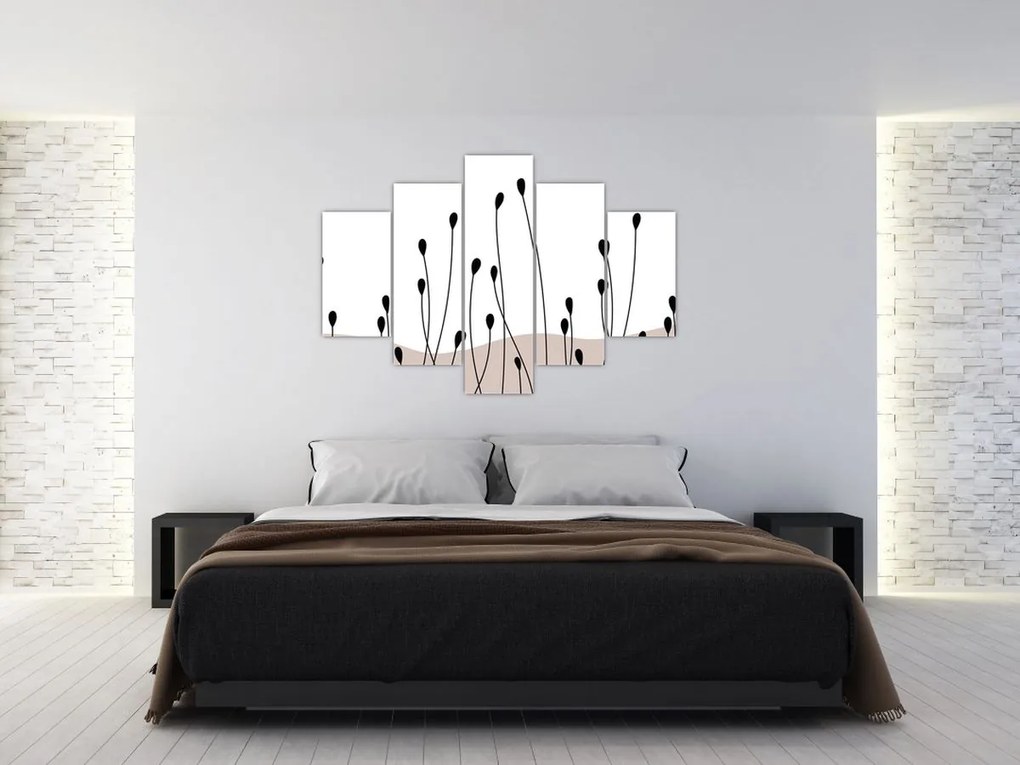 Kép - Grafikus rét N⁰1 (150x105 cm)
