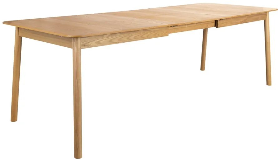 Bővíthető étkezőasztal tölgyfa dekoros asztallappal 90x180 cm Glimps – Zuiver