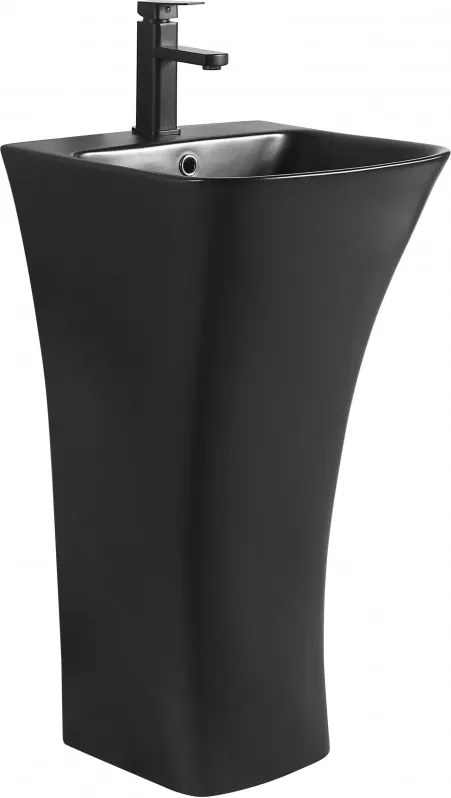Mexen Nel szabadon álló mosdó 45 x 44 cm, fekete matt - 26134570