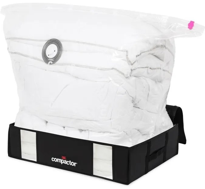 Tárolódoboz Compactor 3D Black Edition, 145 l, fekete