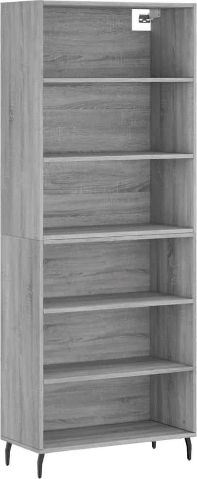 vidaXL szürke sonoma szerelt fa magasszekrény 69,5x32,5x180 cm