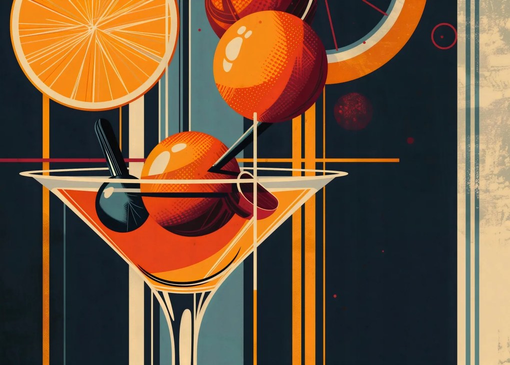 Poszter 70x50cm Koktél stílus