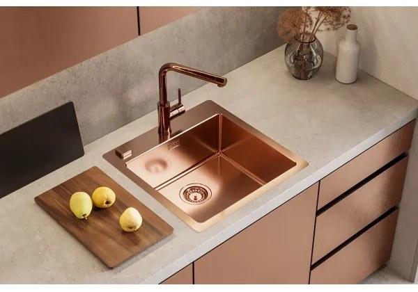 ALVEUS 1122708 - Mosogató PURE 52,5x51,5 cm monarch réz