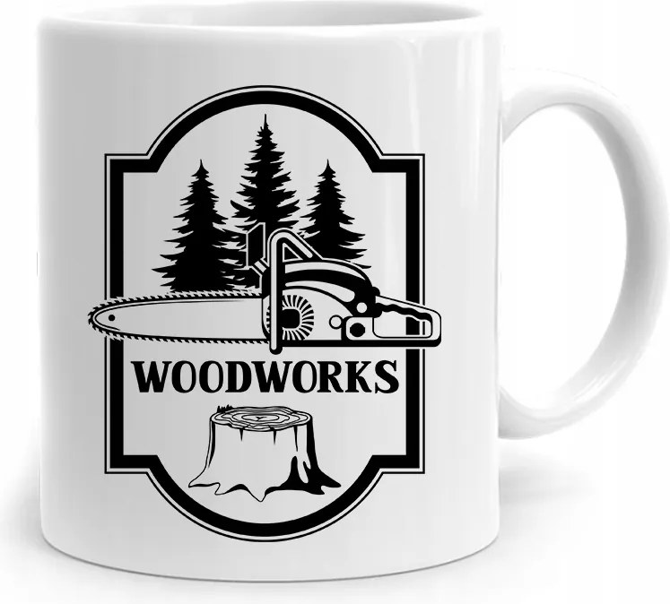 Favágónak Woodworks Ajándék Bögre fényképes nyomtatással