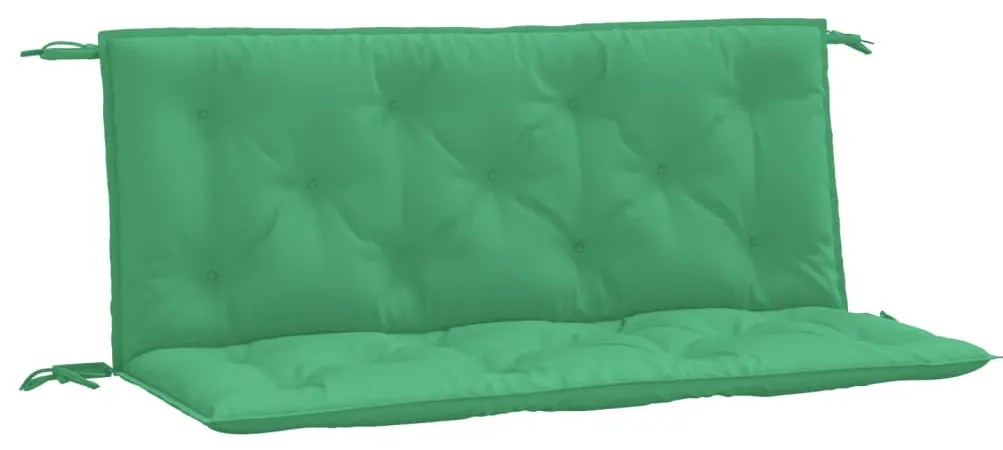 2 db zöld oxford szövet kerti padpárna 120 x 50 x 7 cm