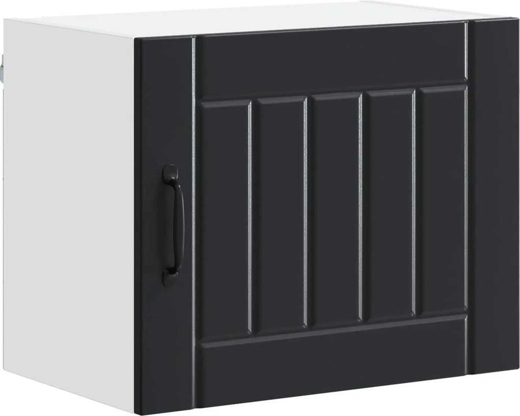 vidaXL Konyhaszekrény Fekete 50 x 31 x 40 cm Faanyag