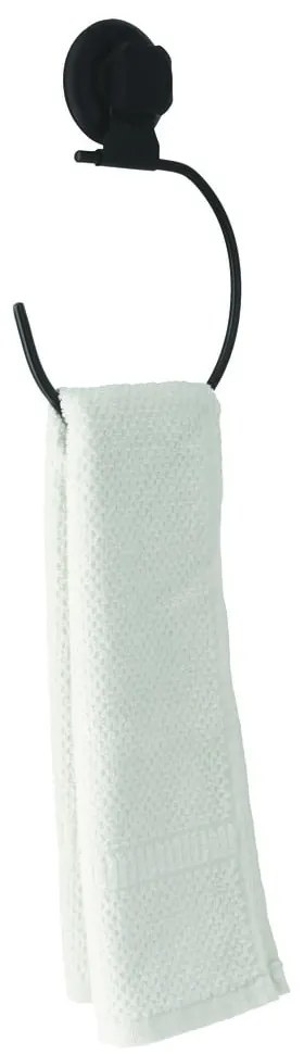 Bestlock Black Belt And Towel Support fekete öntapadós fali kéztörlőtartó - Compactor