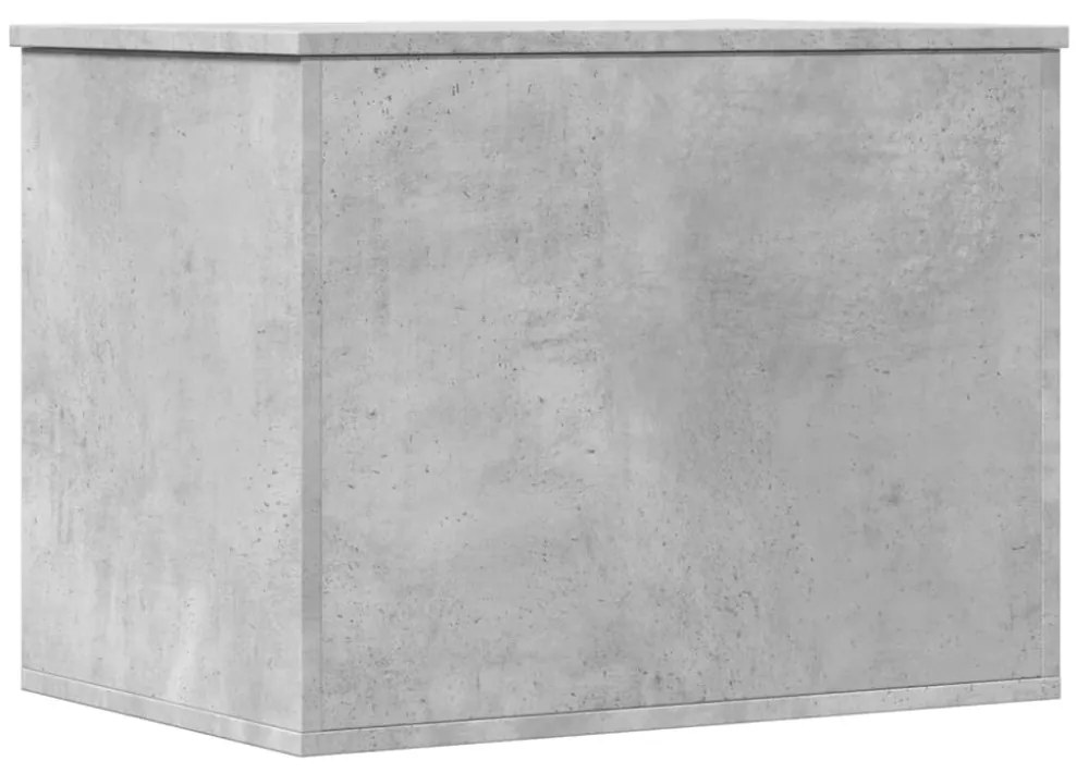 betonszürke szerelt fa tárolóláda 60x42x46 cm